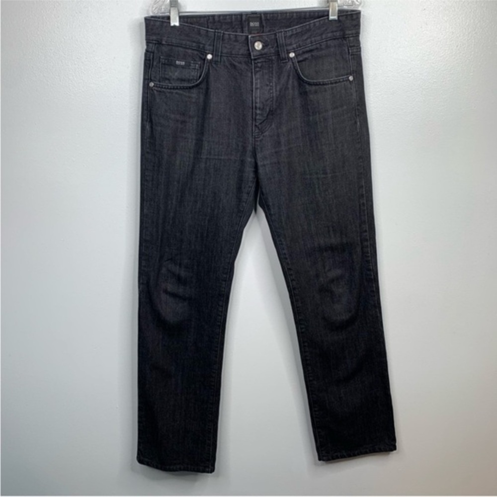 Boss‎ Hugo Boss Black Label Mens Jeans 32/34 Kansas Relaxed Fit Black Denim